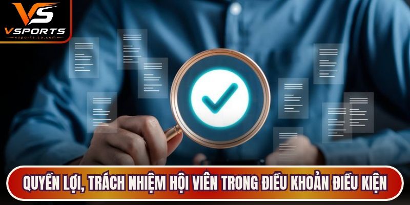 Quyền lợi, trách nhiệm hội viên trong điều khoản điều kiện của nhà cái VSport
